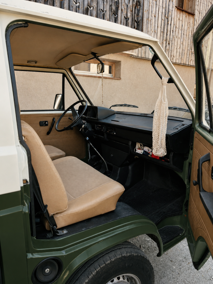 vorne innen Volkswagen T3 1987 vorne innen