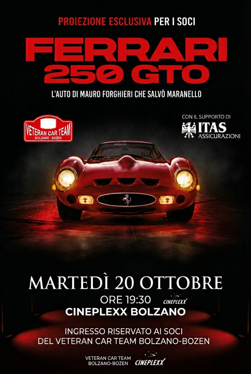 MOVIE NIGHT: Ferrari 250 GTO FERRARI CINEMA